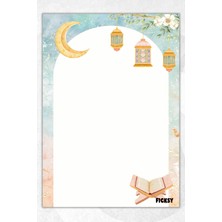 Ficksy A5 Islam Bloknot Çizgisiz Defter - 50 Yaprak - Memopad - Notepad - Not Defteri - Not Kağıdı