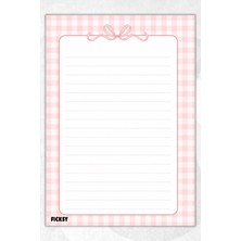 Ficksy A5 Bloknot Çizgili Defter - 50 Yaprak - Memopad - Notepad - Not Defteri - Not Kağıdı