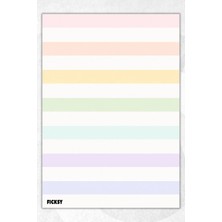 Ficksy A5 Bloknot Çizgili Defter - 50 Yaprak - Memopad - Notepad - Not Defteri - Not Kağıdı