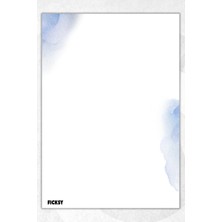 Ficksy A5 Bloknot Çizgisiz Defter - 50 Yaprak - Memopad - Notepad - Not Defteri - Not Kağıdı