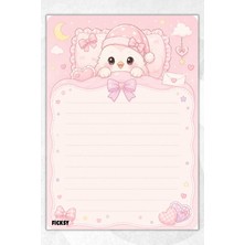 Ficksy A5 Bloknot Çizgili Defter - 50 Yaprak - Memopad - Notepad - Not Defteri - Not Kağıdı