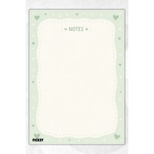 Ficksy A5 Bloknot Çizgisiz Defter - 50 Yaprak - Memopad - Notepad - Not Defteri - Not Kağıdı