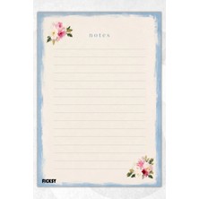 Ficksy A5 Bloknot Çizgili Defter - 50 Yaprak - Memopad - Notepad - Not Defteri - Not Kağıdı