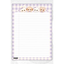 Ficksy A4 Bloknot Çizgili Defter - 50 Yaprak - Memopad - Notepad - Not Defteri - Not Kağıdı