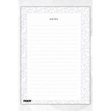 Ficksy A4 Bloknot Çizgili Defter - 50 Yaprak - Memopad - Notepad - Not Defteri - Not Kağıdı