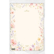 Ficksy A5 Bloknot Çizgisiz Defter - 50 Yaprak - Memopad - Notepad - Not Defteri - Not Kağıdı