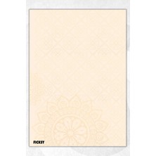 Ficksy A5 Bloknot Çizgisiz Defter - 50 Yaprak - Memopad - Notepad - Not Defteri - Not Kağıdı