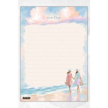 Ficksy A5 Bloknot Çizgili Defter - 50 Yaprak - Memopad - Notepad - Not Defteri - Not Kağıdı
