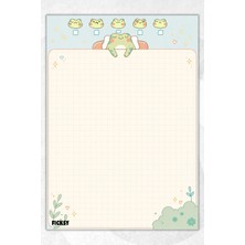 Ficksy A5 Bloknot Kareli Defter - 50 Yaprak - Memopad - Notepad - Not Defteri - Not Kağıdı