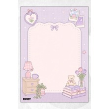 Ficksy A5 Bloknot Çizgili Defter - 50 Yaprak - Memopad - Notepad - Not Defteri - Not Kağıdı