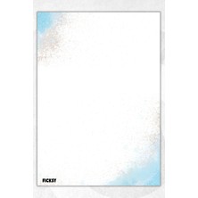 Ficksy A5 Bloknot Çizgisiz Defter - 50 Yaprak - Memopad - Notepad - Not Defteri - Not Kağıdı