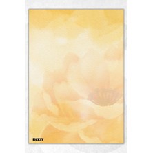 Ficksy A5 Çiçek Bloknot Çizgisiz Defter - 50 Yaprak - Memopad - Notepad - Not Defteri - Not Kağıdı