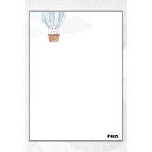 Ficksy A5 Koala Bloknot Çizgisiz Defter - 50 Yaprak - Memopad - Notepad - Not Defteri - Not Kağıdı