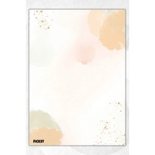 Ficksy A5 Bloknot Çizgisiz Defter - 50 Yaprak - Memopad - Notepad - Not Defteri - Not Kağıdı