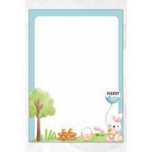 Ficksy A5 Tavşan Bloknot Çizgisiz Defter - 50 Yaprak - Memopad - Notepad - Not Defteri - Not Kağıdı