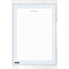 Ficksy A4 Bloknot Çizgili Defter - 50 Yaprak - Memopad - Notepad - Not Defteri - Not Kağıdı