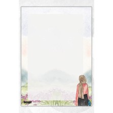 Ficksy A5 Islam Bloknot Çizgisiz Defter - 50 Yaprak - Memopad - Notepad - Not Defteri - Not Kağıdı
