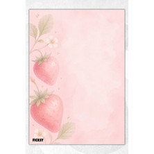 Ficksy A5 Bloknot Çizgisiz Defter - 50 Yaprak - Memopad - Notepad - Not Defteri - Not Kağıdı