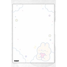 Ficksy A5 Bloknot Çizgisiz Defter - 50 Yaprak - Memopad - Notepad - Not Defteri - Not Kağıdı