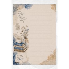 Ficksy A5 Bloknot Çizgili Defter - 50 Yaprak - Memopad - Notepad - Not Defteri - Not Kağıdı