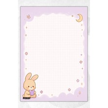 Ficksy A5 Bloknot Kareli Defter - 50 Yaprak - Memopad - Notepad - Not Defteri - Not Kağıdı