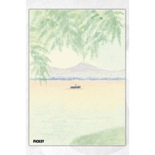 Ficksy A5 Çiçek Bloknot Çizgisiz Defter - 50 Yaprak - Memopad - Notepad - Not Defteri - Not Kağıdı
