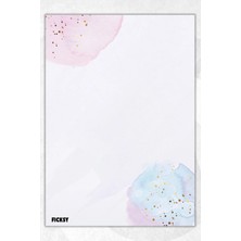 Ficksy A5 Bloknot Çizgisiz Defter - 50 Yaprak - Memopad - Notepad - Not Defteri - Not Kağıdı