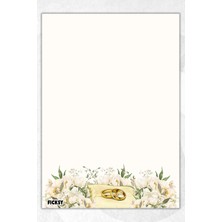 Ficksy A5 Aşk Bloknot Çizgisiz Defter - 50 Yaprak - Memopad - Notepad - Not Defteri - Not Kağıdı