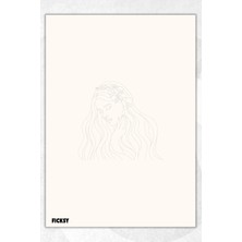 Ficksy A5 Çiçek Bloknot Çizgisiz Defter - 50 Yaprak - Memopad - Notepad - Not Defteri - Not Kağıdı