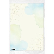 Ficksy A5 Bloknot Çizgisiz Defter - 50 Yaprak - Memopad - Notepad - Not Defteri - Not Kağıdı