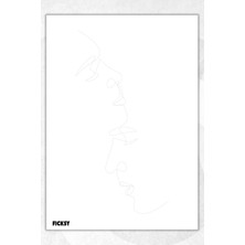 Ficksy A5 Aşk Bloknot Çizgisiz Defter - 50 Yaprak - Memopad - Notepad - Not Defteri - Not Kağıdı
