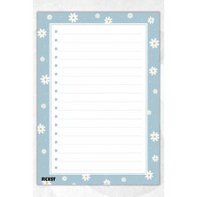 Ficksy A5 Bloknot Çizgili Defter - 50 Yaprak - Memopad - Notepad - Not Defteri - Not Kağıdı