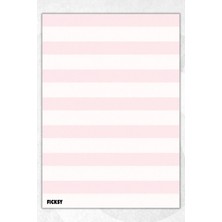 Ficksy A5 Bloknot Çizgili Defter - 50 Yaprak - Memopad - Notepad - Not Defteri - Not Kağıdı