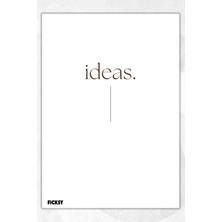 Ficksy A5 Çiçek Bloknot Çizgisiz Defter - 50 Yaprak - Memopad - Notepad - Not Defteri - Not Kağıdı