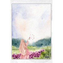 Ficksy A5 Islam Bloknot Çizgisiz Defter - 50 Yaprak - Memopad - Notepad - Not Defteri - Not Kağıdı