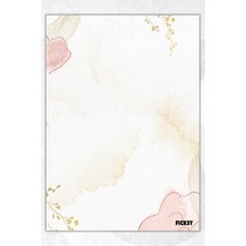 Ficksy A5 Bloknot Çizgisiz Defter - 50 Yaprak - Memopad - Notepad - Not Defteri - Not Kağıdı
