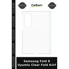 Carlburn Samsung Fold 8 Uyumlu Clear Fold Kılıf Telefon Koruma Cihaz Kılıfı Mobil Aksesuar