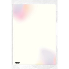 Ficksy A5 Bloknot Çizgisiz Defter - 50 Yaprak - Memopad - Notepad - Not Defteri - Not Kağıdı