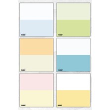 Ficksy Bloknot - 9*9 cm Ebat- 50 Yaprak - Notepad - Memopad - Çizgisiz Not Kağıdı- To Do List