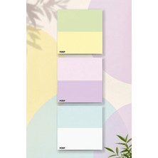 Ficksy Çiçek Bloknot - 9*9 cm Ebat- 50 Yaprak - Notepad - Memopad - Çizgisiz Not Kağıdı- To Do List