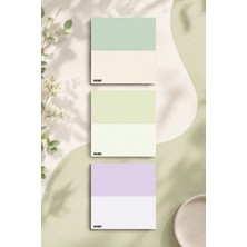 Ficksy Çiçek Bloknot - 9*9 cm Ebat- 50 Yaprak - Notepad - Memopad - Çizgisiz Not Kağıdı- To Do List