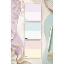 Ficksy Çiçek Bloknot - 9*9 cm Ebat- 50 Yaprak - Notepad - Memopad - Çizgisiz Not Kağıdı- To Do List