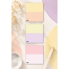 Ficksy Çiçek Bloknot - 9*9 cm Ebat- 50 Yaprak - Notepad - Memopad - Çizgisiz Not Kağıdı- To Do List