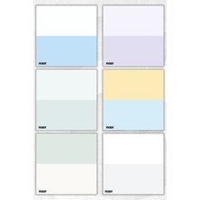 Ficksy Bloknot - 9*9 cm Ebat- 50 Yaprak - Notepad - Memopad - Çizgisiz Not Kağıdı- To Do List