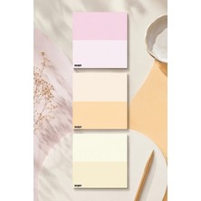 Ficksy Çiçek Bloknot - 9*9 cm Ebat- 50 Yaprak - Notepad - Memopad - Çizgisiz Not Kağıdı- To Do List