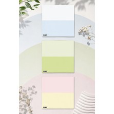 Ficksy Çiçek Bloknot - 9*9 cm Ebat- 50 Yaprak - Notepad - Memopad - Çizgisiz Not Kağıdı- To Do List