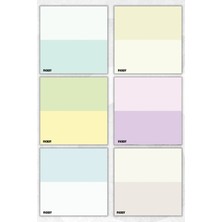 Ficksy Bloknot - 9*9 cm Ebat- 50 Yaprak - Notepad - Memopad - Çizgisiz Not Kağıdı- To Do List