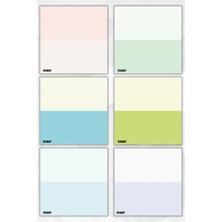 Ficksy Bloknot - 9*9 cm Ebat- 50 Yaprak - Notepad - Memopad - Çizgisiz Not Kağıdı- To Do List