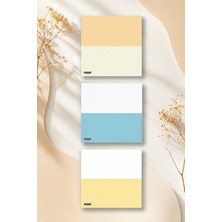 Ficksy Çiçek Bloknot - 9*9 cm Ebat- 50 Yaprak - Notepad - Memopad - Çizgisiz Not Kağıdı- To Do List