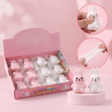 Hace Bazaar Tavşan Tasarımlı Squishy - 12'li Paket - Karışık Renk - Yumuşak Oyuncak